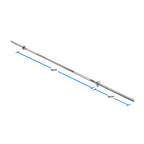 6ft Barbell + 80kg Standard Weight Plates Set