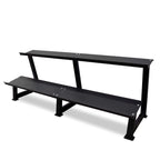 4-30kg Rubber hex Dumbbells + 2 Tier Dumbbell Rack