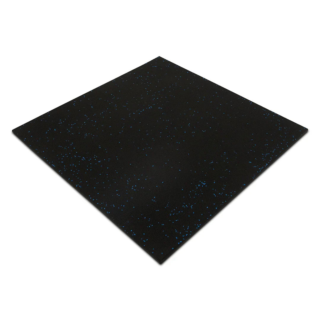 50-Pack Blue Fleck Rubber Gym Floor Tiles