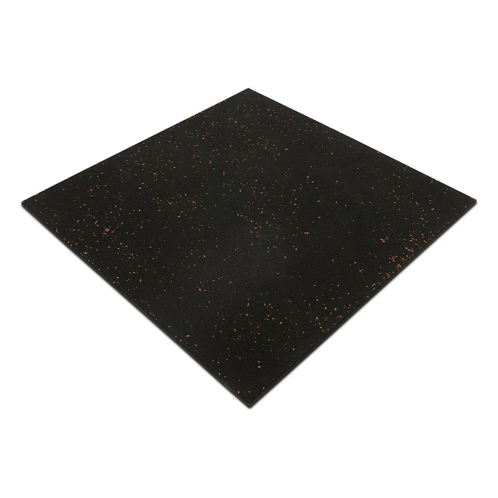 50 Pack Red Fleck Rubber Gym Flooring Tiles