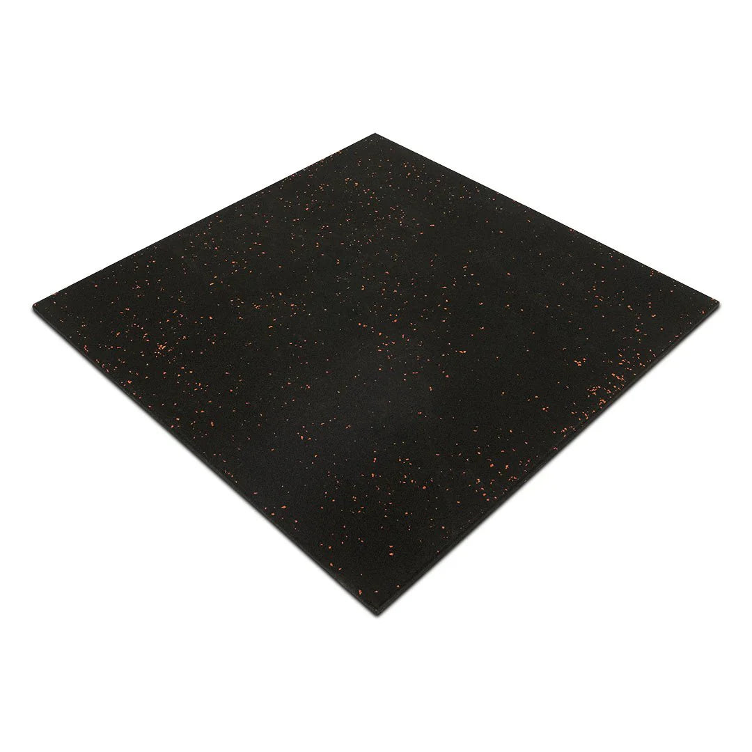 50 Pack Red Fleck Rubber Gym Flooring Tiles