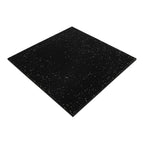 Rubber Gym Tiles Black with White Fleck Commercial Flooring