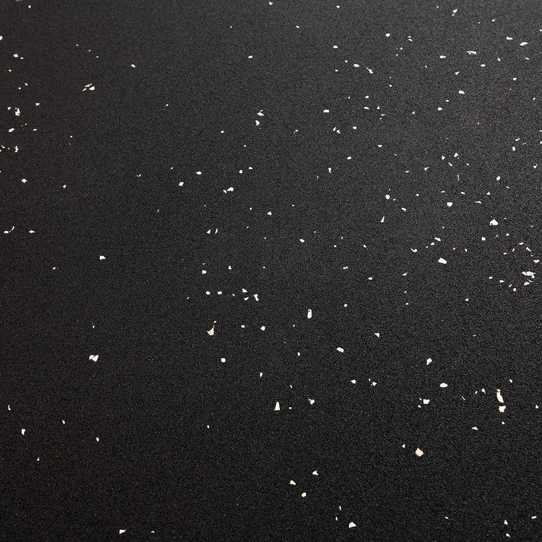 50-Pack White Fleck Rubber Gym Floor Tiles