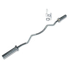 Olympic Ez-Curl Barbell with Spring Clips